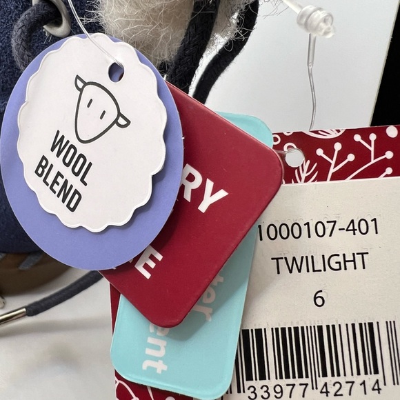 New MUK LUKS Water Repellent Suede Boots Twilight Blue Women's Size 6 NWT - Picture 6 of 8